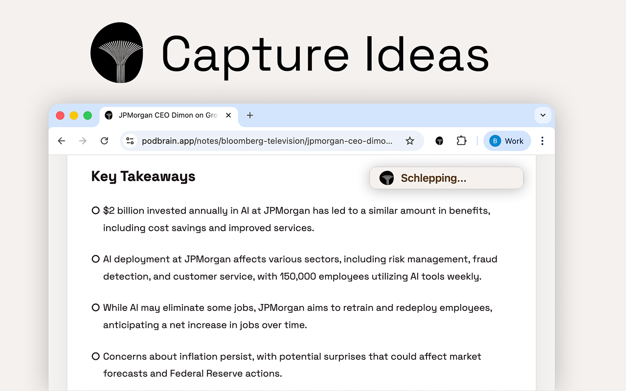 PodBrain Chrome Extension